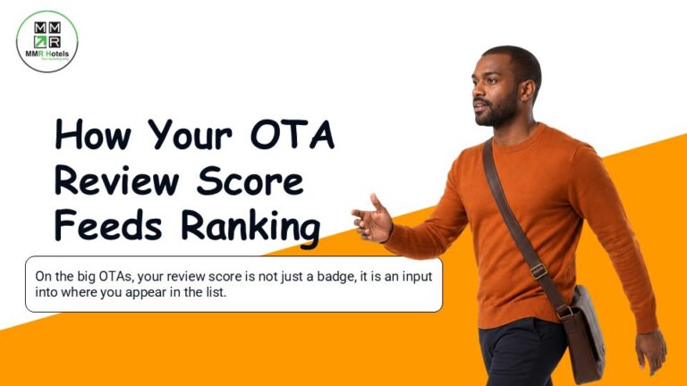 How Your OTA Review Score Feeds Ranking on Booking.com, MakeMyTrip, and Agoda